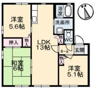クレールせせら B棟の間取り画像