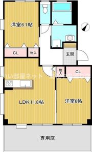 フォブール津森D棟の間取り画像