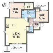 ソレイユ ルヴァン牛田の間取り画像