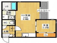 Grandticなごみの間取り画像