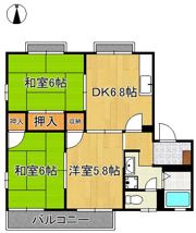 ドエル鴨生田B棟の間取り画像
