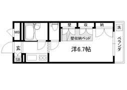 セレーネ田辺Ⅳの間取り画像
