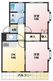 NSコーポ92の間取り画像