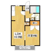 パステルメゾン柳Fの間取り画像