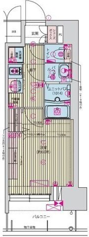 プレサンス九条グランデリーヴの間取り画像