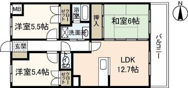 メゾンFSの間取り画像