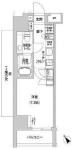 メトロステージ上野の間取り画像