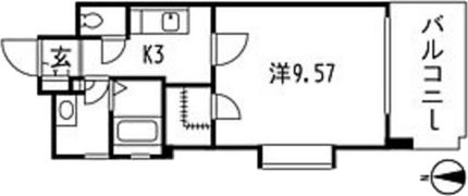 ロアール東白島の間取り画像