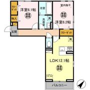メゾンマグノリア徳住Ⅱの間取り画像