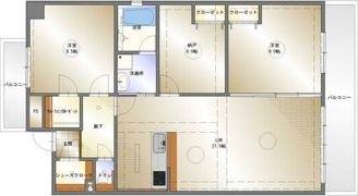 CASA川名山の間取り画像