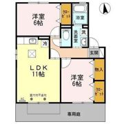 アレーヌ福の宮の間取り画像