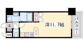 エスライズ新神戸の間取り画像