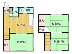 尾長東アパート東側の間取り画像