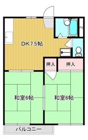 メゾン庭瀬D棟の間取り画像