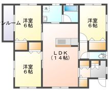 寿貸家の間取り画像