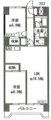 グランメール戸田Ⅱの間取り画像