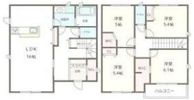 一宮市冨田戸建の間取り画像