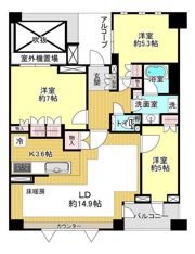 パークハウス玉川岡本の間取り画像
