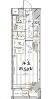 レガリス高円寺Ⅱの間取り画像