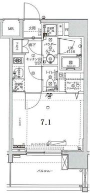 XEBEC浅草ARIAの間取り画像