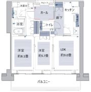グラングリーン大阪 THE NORTH RESIDENCEの間取り画像