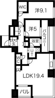 プラウドタワー覚王山の間取り画像