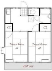 岸ヒルズAの間取り画像