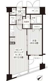 コスモリード新宿余丁町の間取り画像