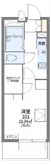 レオパレスヴィーゼの間取り画像