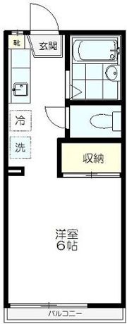 ハイツクレストの間取り画像