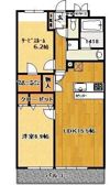 ラフィネS国分寺の間取り画像