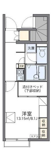 レオパレスフジサキⅢの間取り画像