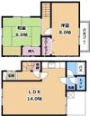 大津市際川2丁目貸家の間取り画像