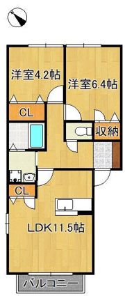 フェリーチェ学研台IIBの間取り画像