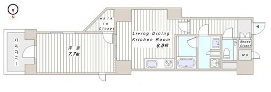 ポレスター千代田御茶ノ水の間取り画像