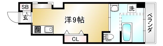 ブローニュかもがわの間取り画像