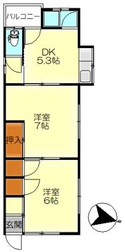 清水2丁目EHAP左の間取り画像