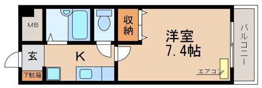 南滋賀ヒューマンハイツの間取り画像