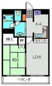 グランディ・シンヤの間取り画像