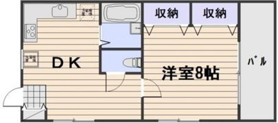 竹原アメリカンコンドミニアムの間取り画像