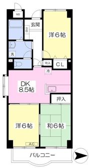 玄武館の間取り画像