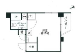 日商岩井袋町マンションの間取り画像