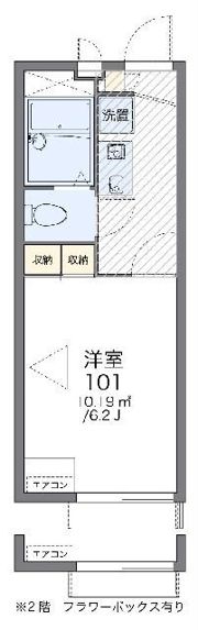 レオパレスラ エスペランサの間取り画像