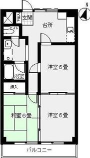 Fコーポの間取り画像
