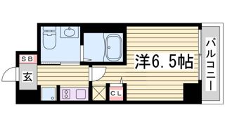 エステムプラザ神戸・大開通ルミナスの間取り画像