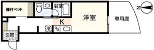 リバーノース中筋の間取り画像