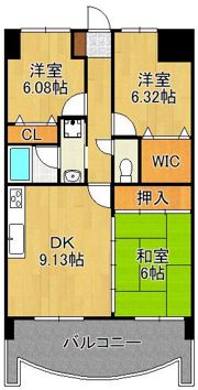 オロマーレ折尾南IIの間取り画像