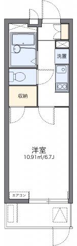 レオパレスコモディタの間取り画像