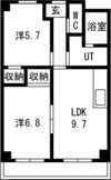 シーズンコート池下の間取り画像