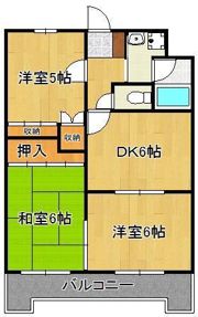 フローラルホクザイの間取り画像